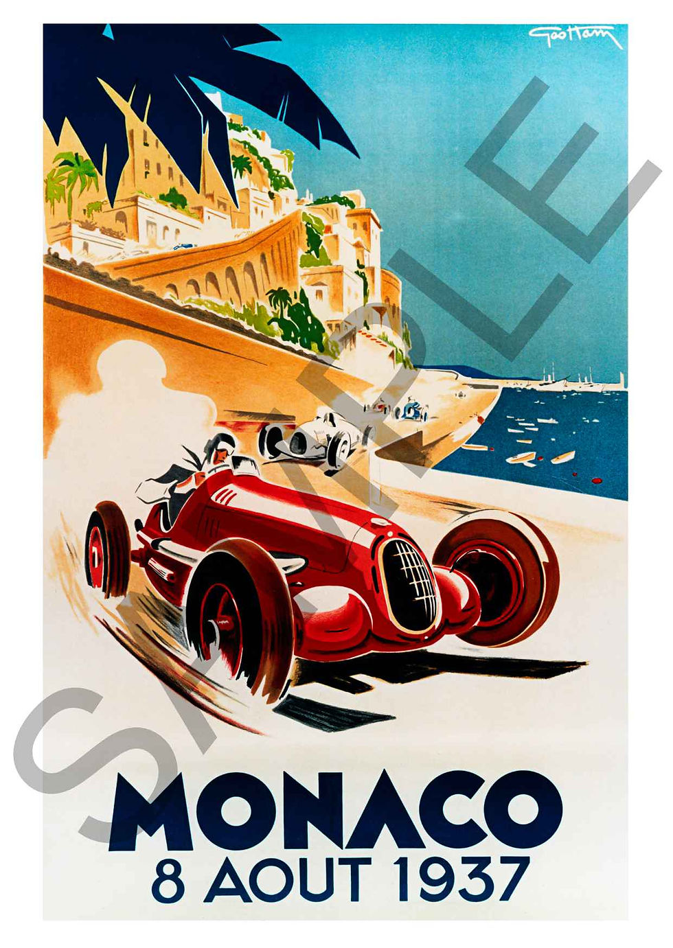Thumbnail: 1937 Monaco Grand Prix Poster Print
