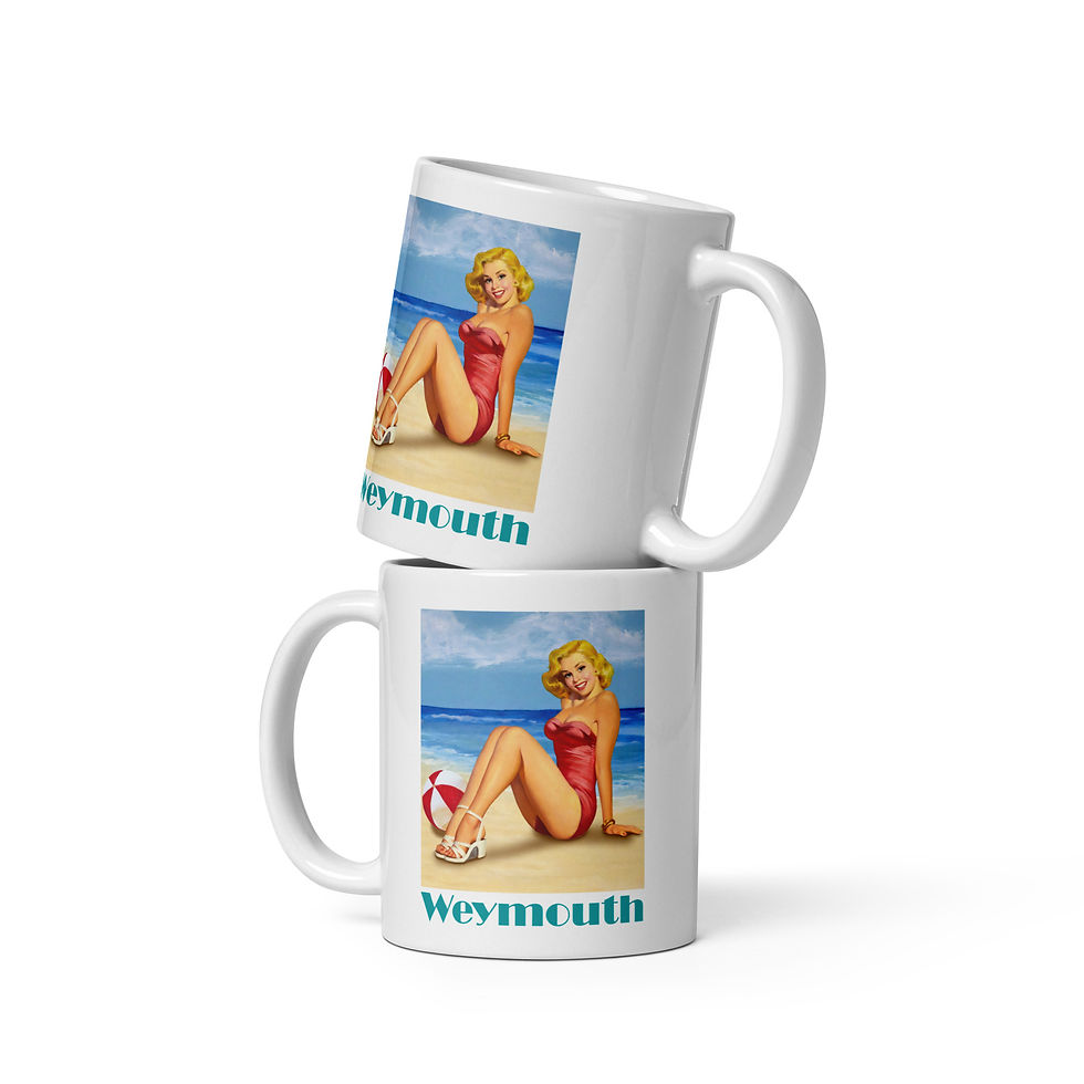 Thumbnail: Weymouth 'Pin-Up Girl' 11oz Tea/Coffee Mug