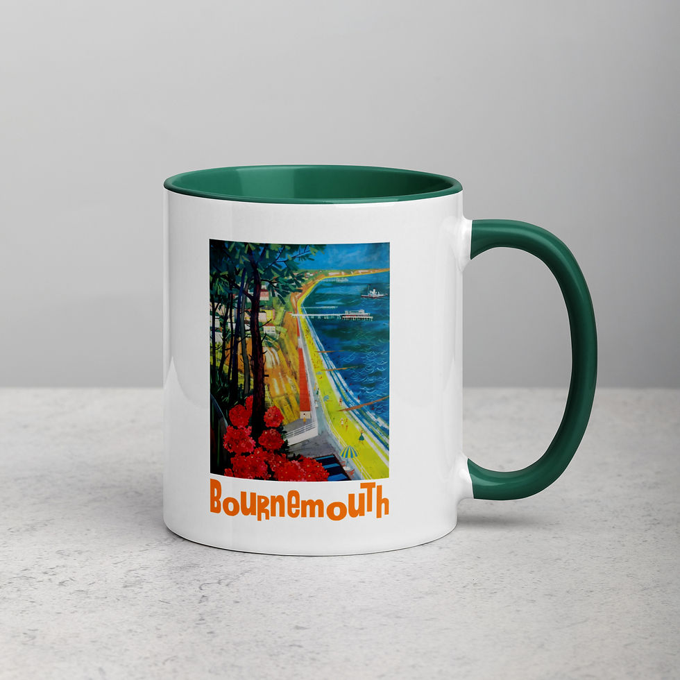 Thumbnail: Bournemouth Beach 11oz Tea and Coffee Mug