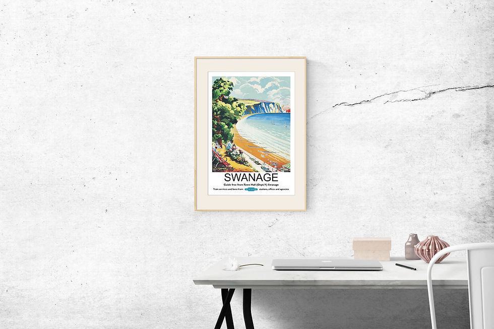 Thumbnail: Swanage Vintage Railway Poster Print