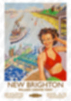 Thumbnail: New Brighton Pier Vintage Railway Poster Print