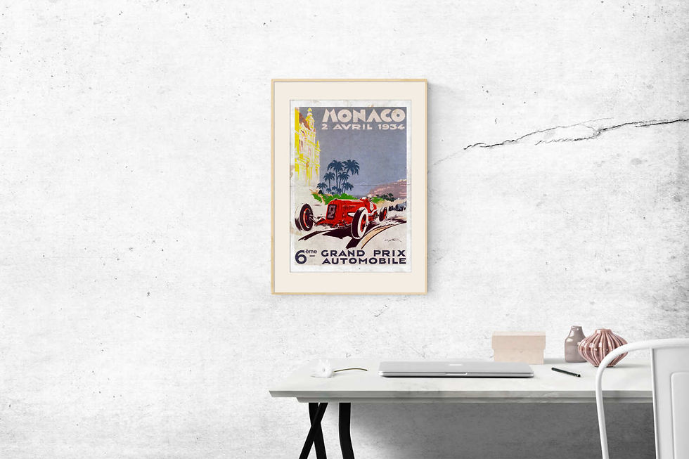 Thumbnail: 1934 Monaco Grand Prix Poster Print