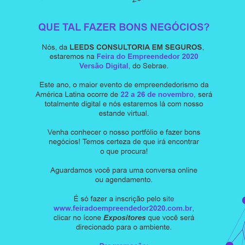 Feira do Empreendedor 2020 do Sebrae