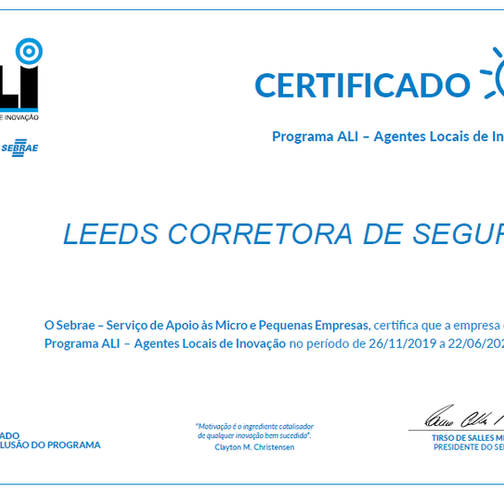 Posicionamento Leeds Corretora