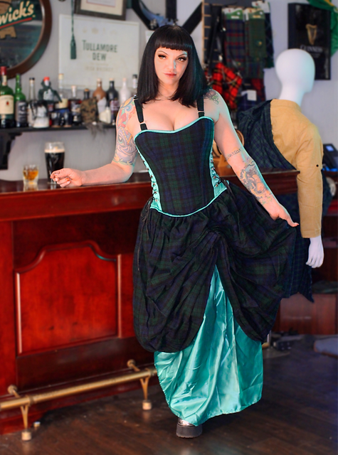 chinese dress ladies Strapless Sheer Corset Embroidered Homecoming Dress Royal Blue / 4