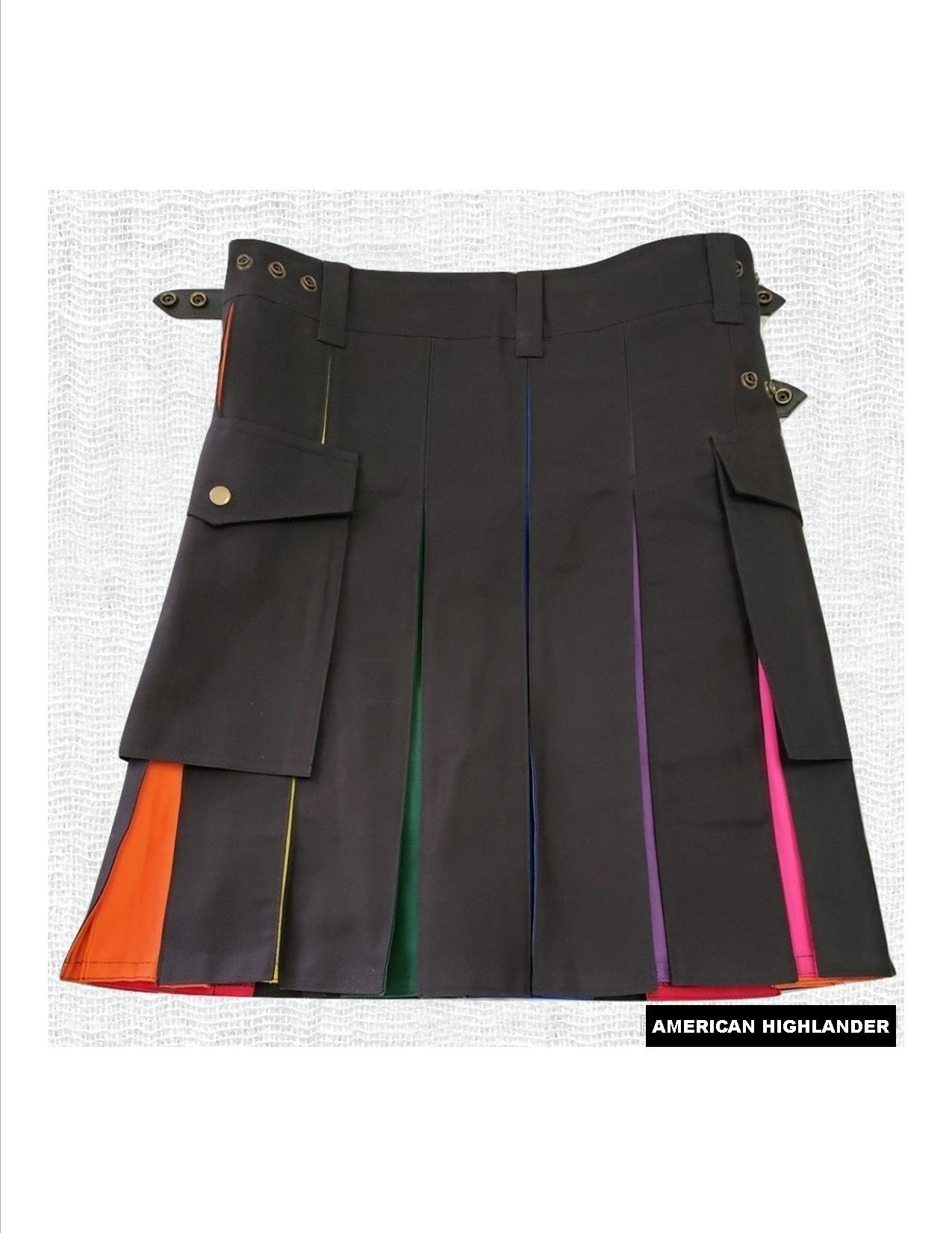 rainbow pride kilt