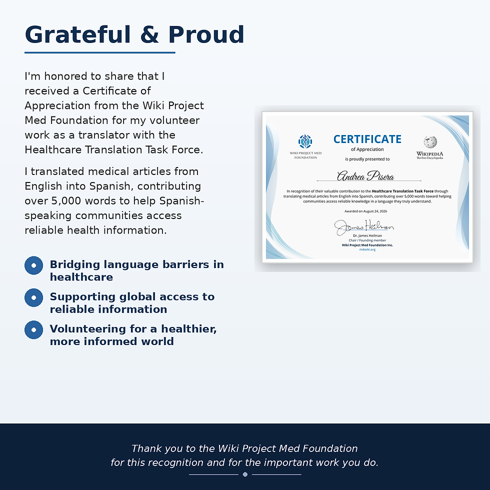 Wiki Project Med Foundation's Healthcare Translation Task Force