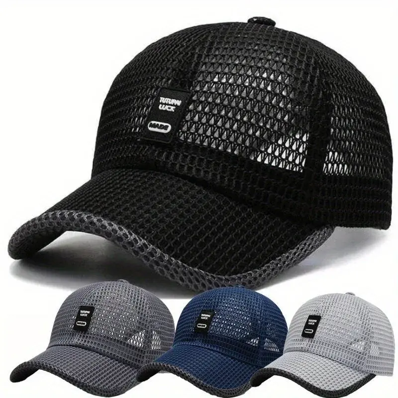 Summer Baseball Cap UV Protection Sun Visors Hat Breathable Mesh Outdoor Hiking