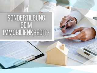 Sondertilgung beim Immobilienkredit?! In manchen Fällen nicht sinnvoll!