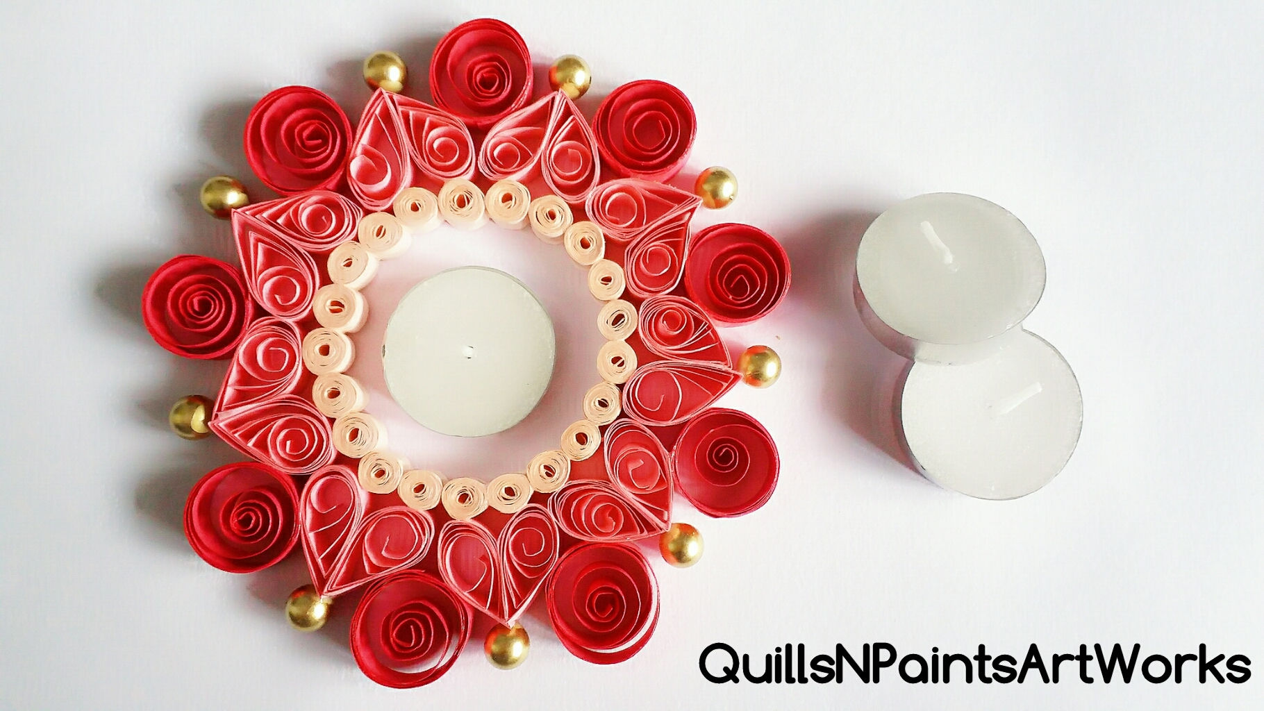 Paper Quilling Candle Light Holder