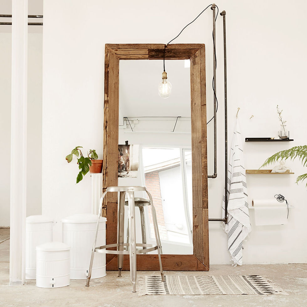 Pure Nature Reclaimed Wood Leaner Mirror House Doctor