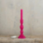Candlestick Shaped Candle Fuchsia