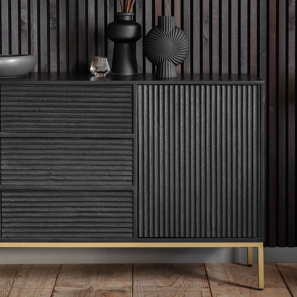 Groove Black Mango Sideboard