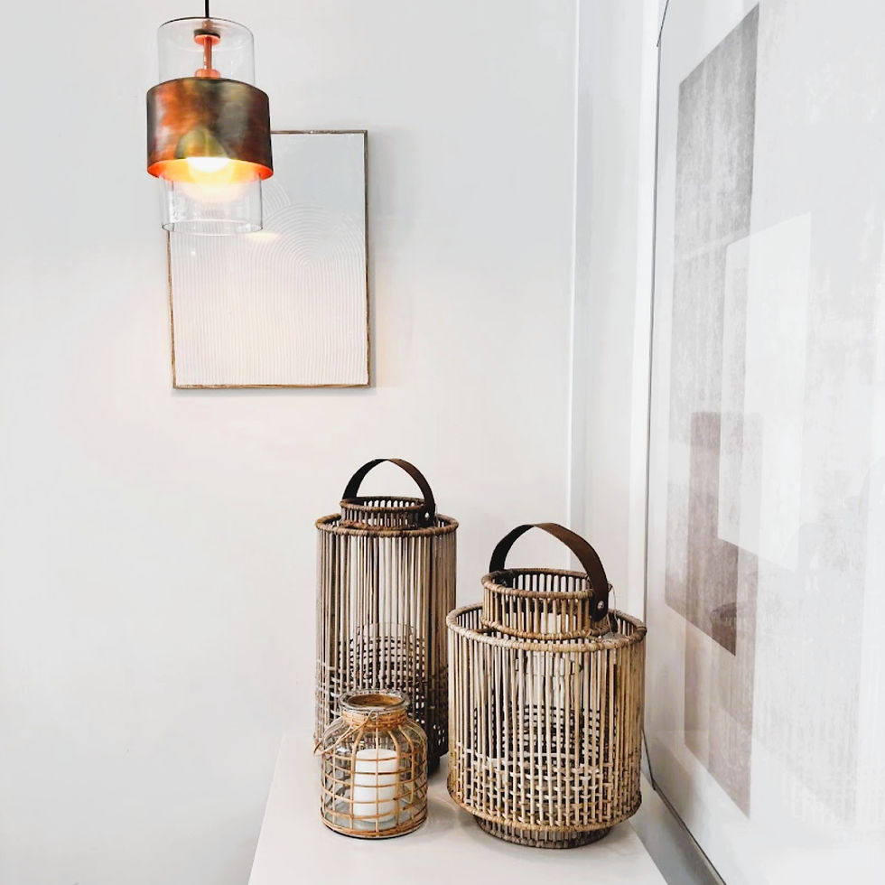 Norelle Rattan Hurricane Lantern