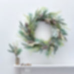 Luxury White Berry & Fir Cone Wreath