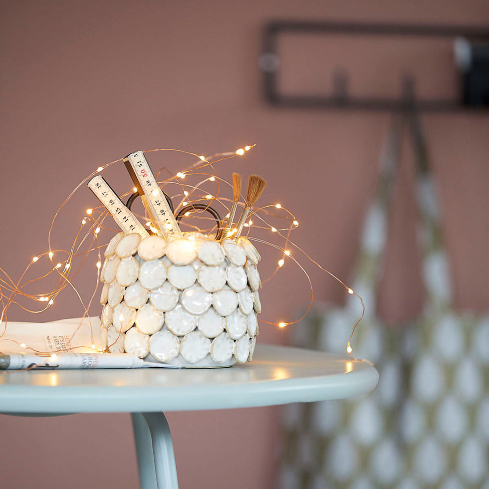 Dot Glazed Ceramic Vase