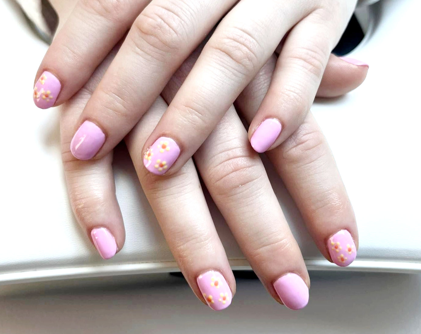 Beauticca Gel Manicure with Flower Nail Art
