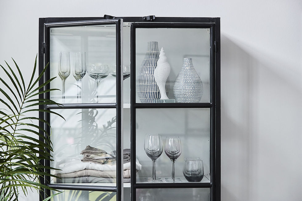 Depot Glazed Iron Tall Cabinet