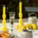 Candlestick Shaped Candle Lemon