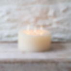 Large Rustic Three Wick Pillar Candle