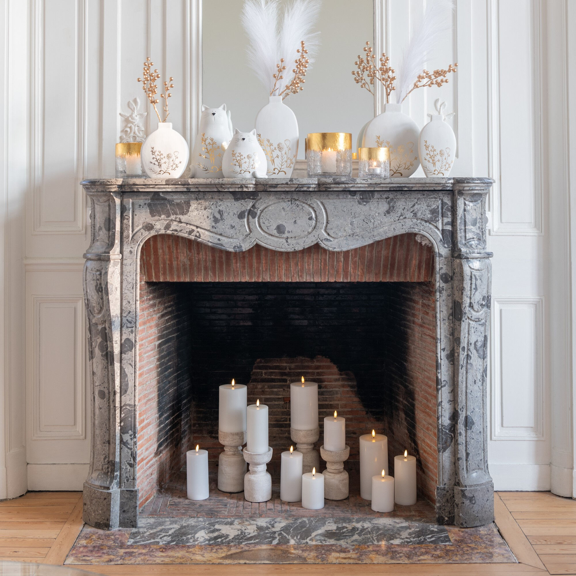 Natural Terracotta Pillar Candle Holders Small Medium