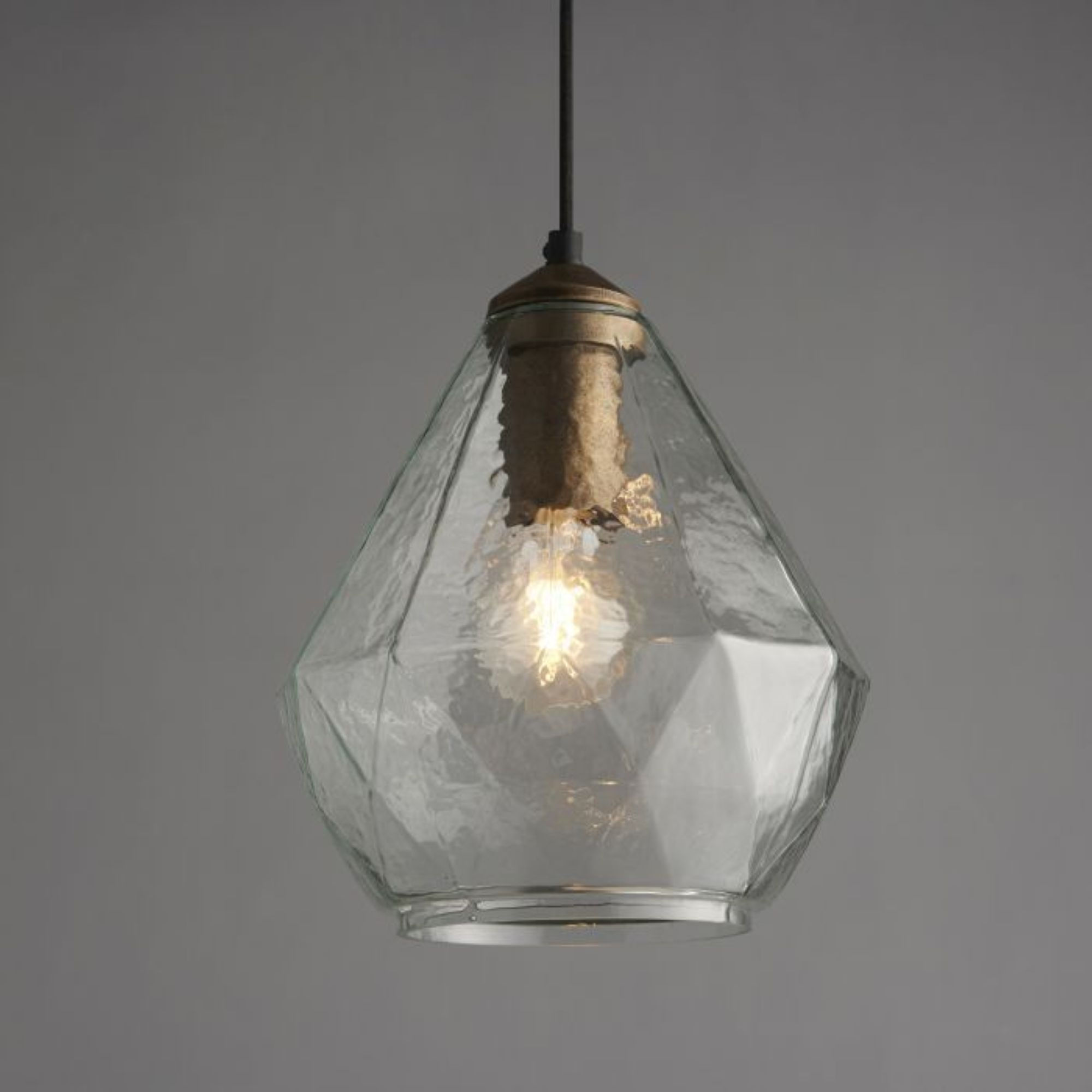 Dora Hammered Glass Pendant Light