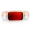Thumbnail: Red Agate Block Ring