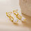 Thumbnail: Lilah Geometric Pearl Drop Earrings for Stability and Balance