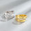 Thumbnail: Eternity Hammered Texture Wrap Ring