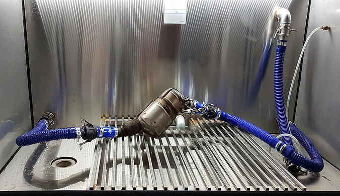DPF zainstalowany w maszynie wysokociśnieniowej