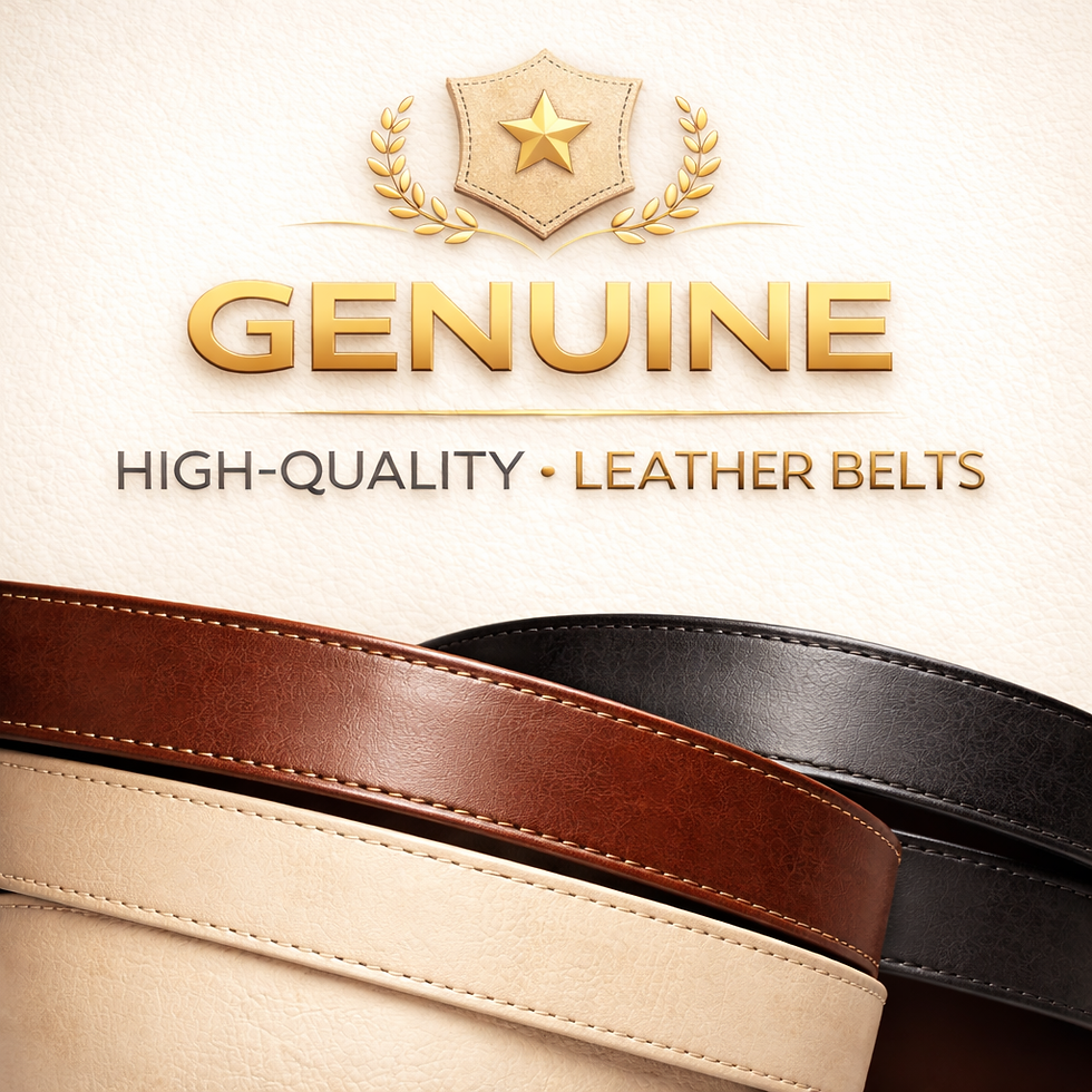 Thumbnail: No Hole Pure Leather Reversible Belt Strap Only – Formal Black Brown
