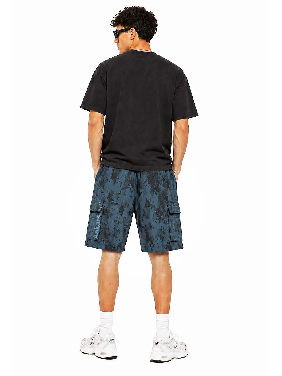 Thumbnail: Cargo Shorts for Men Camo Print with 2 Zip & 2 Cargo Pockets