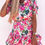 Thumbnail: Livie Patterned Tiered Belted Dress