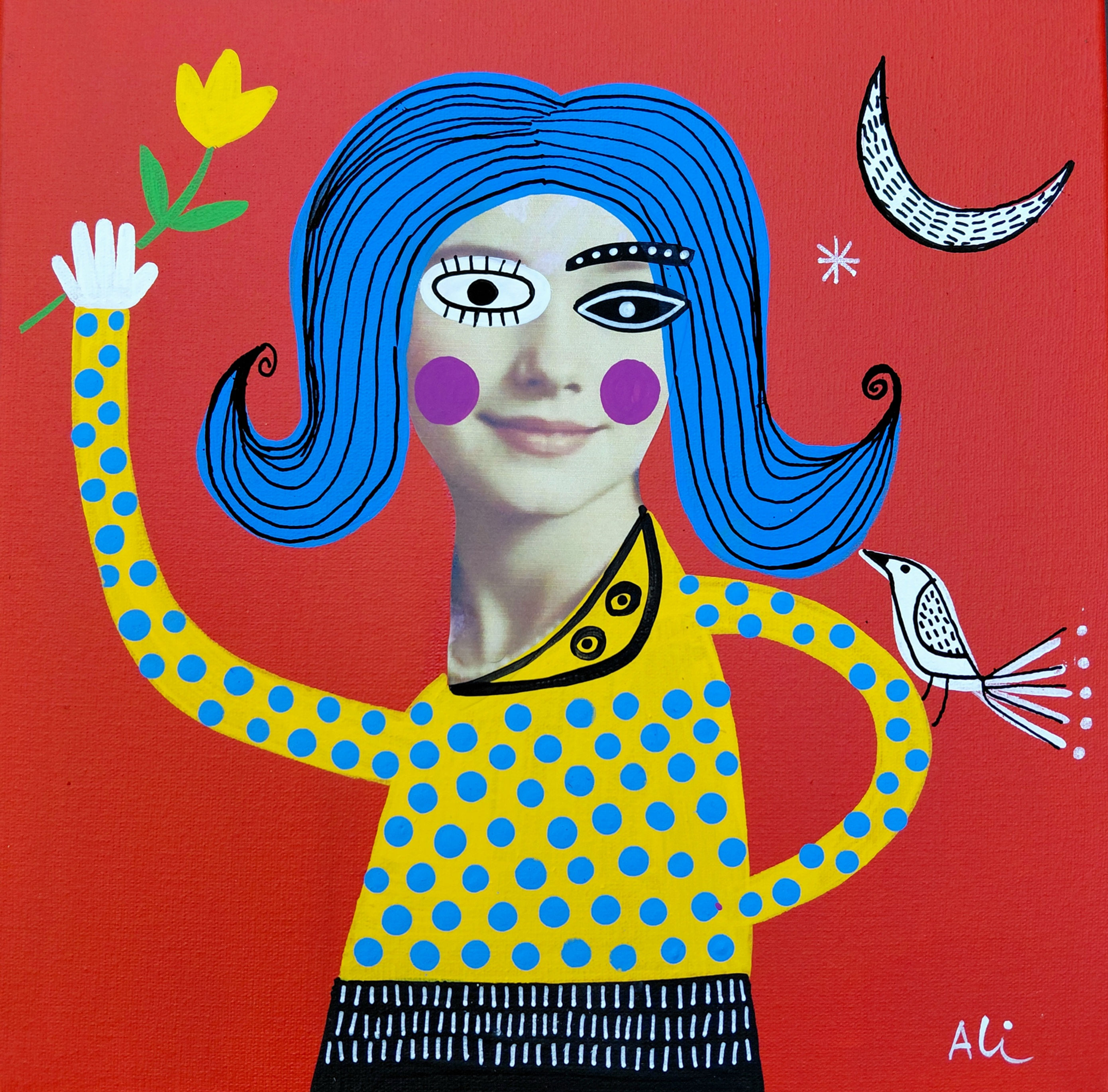 Face da Escolha de Ser Feliz - 25 x 25 cm