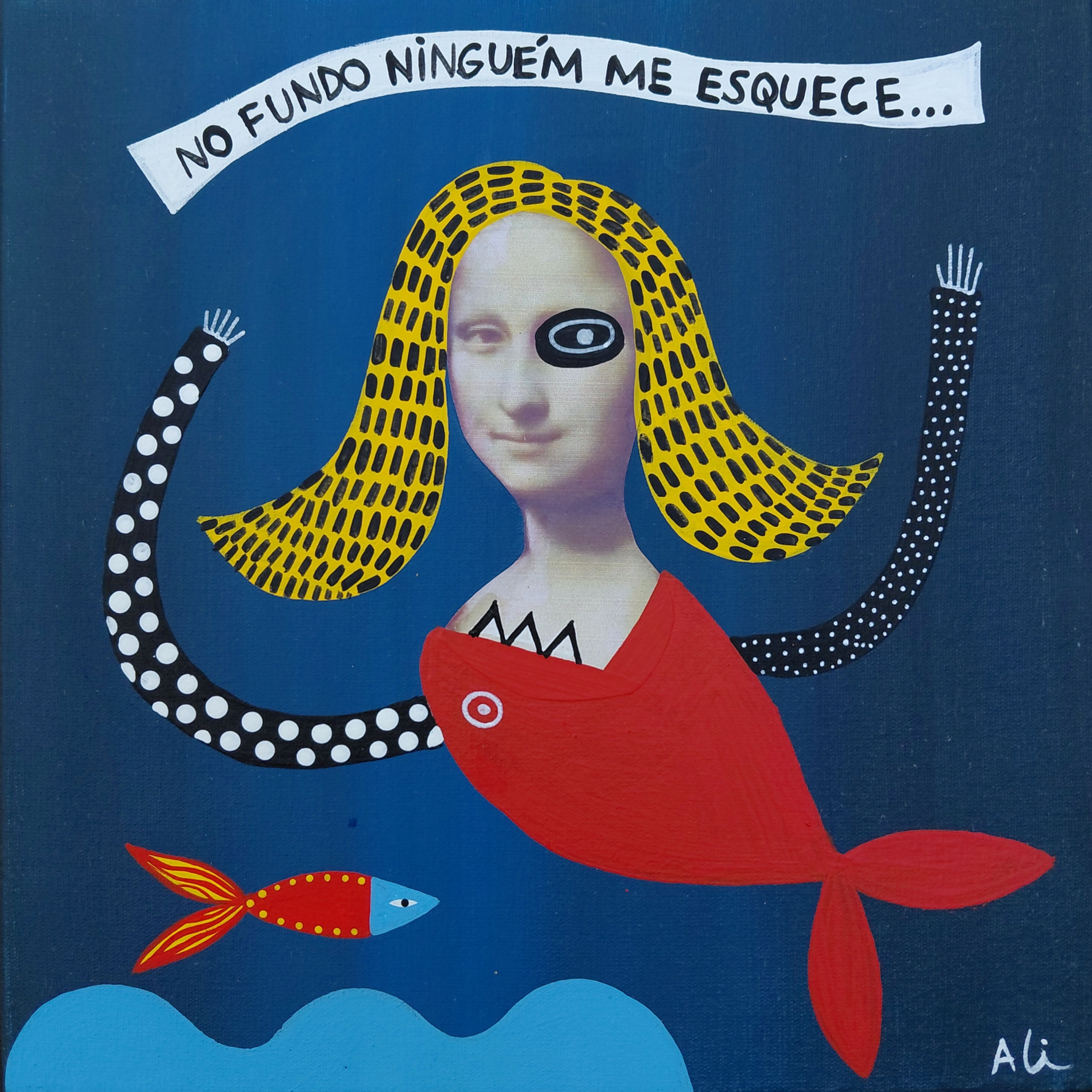 Face Inesquecível Gioconda - 25 x 25 cm
