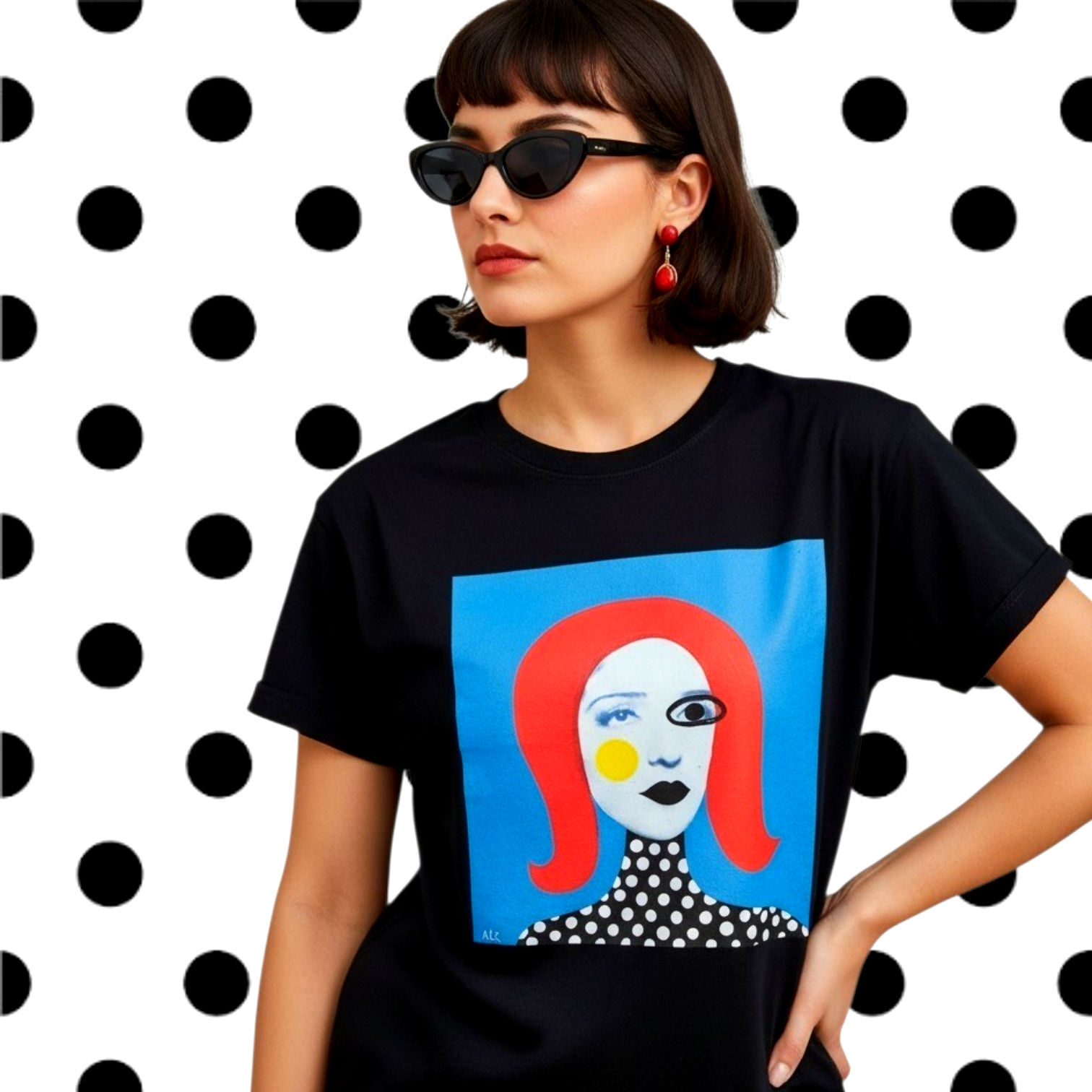 Camiseta Face + Pop - Preta