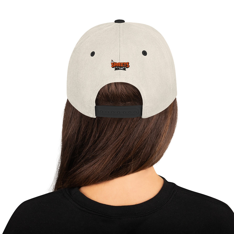 Thumbnail: Sweets Boxing Dude & back side Logo | Flat Brim with Full Buckram