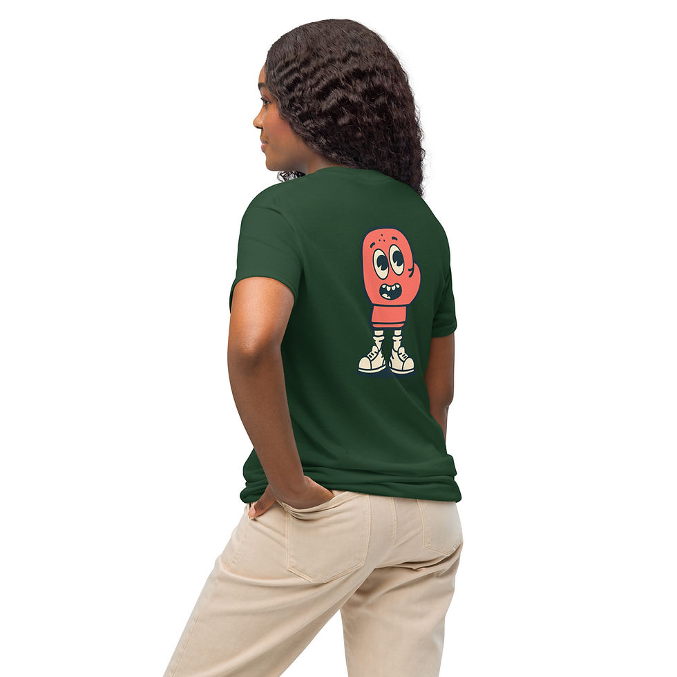Thumbnail: Sweets Varsity Logo & Boxer Dude | DryBlend® T-Shirt