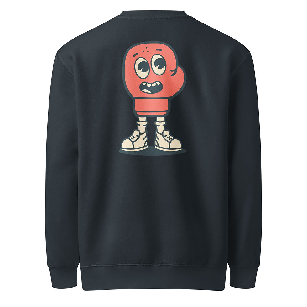 Thumbnail: Sweets Logo & Boxer Dude | Premium Crew Neck Sweatshirt