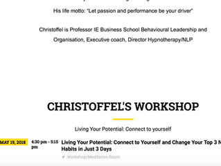 Living Well exhibition living your potential workshop