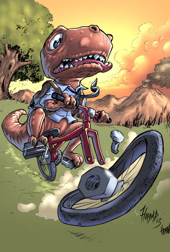 Rex the mormon dinosaur | Rodd Diaz Artworks