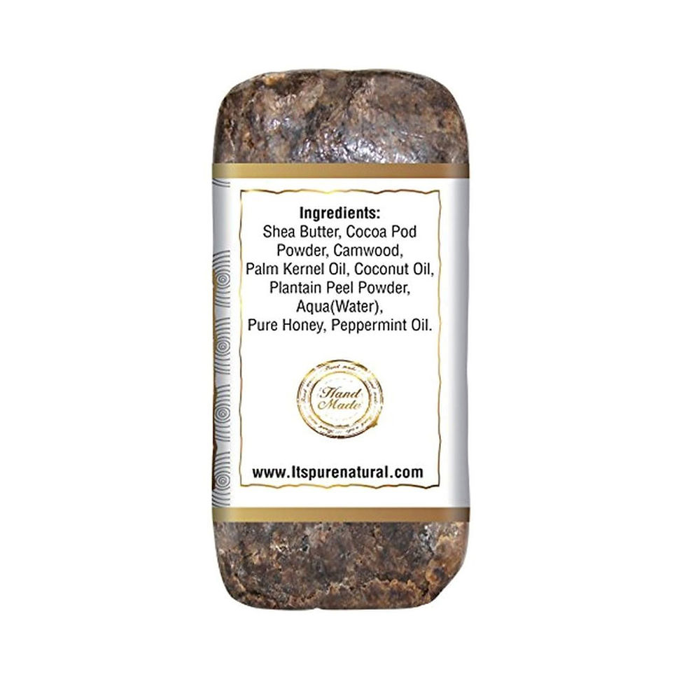 Thumbnail: It's Pure Natural African Black Soap Bars with Coconut Oil 5 Oz.,Pack of 6