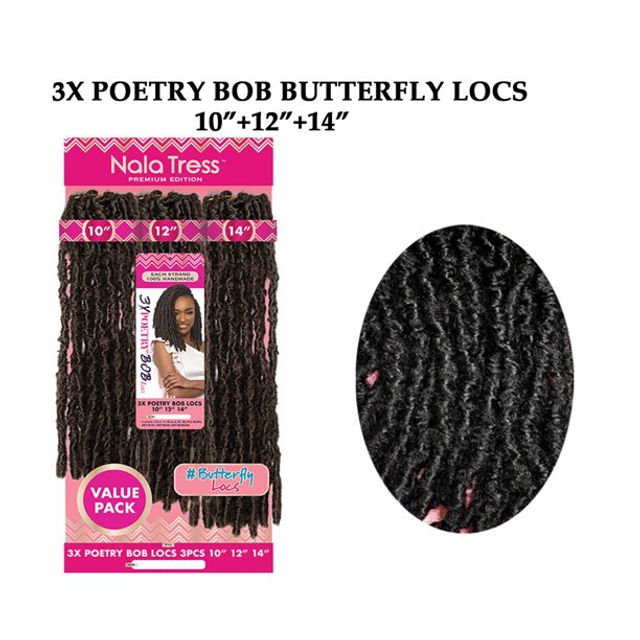 Thumbnail: Janet Collection Nala Tress 3X Butterfly Locs 10 12 14 - 2