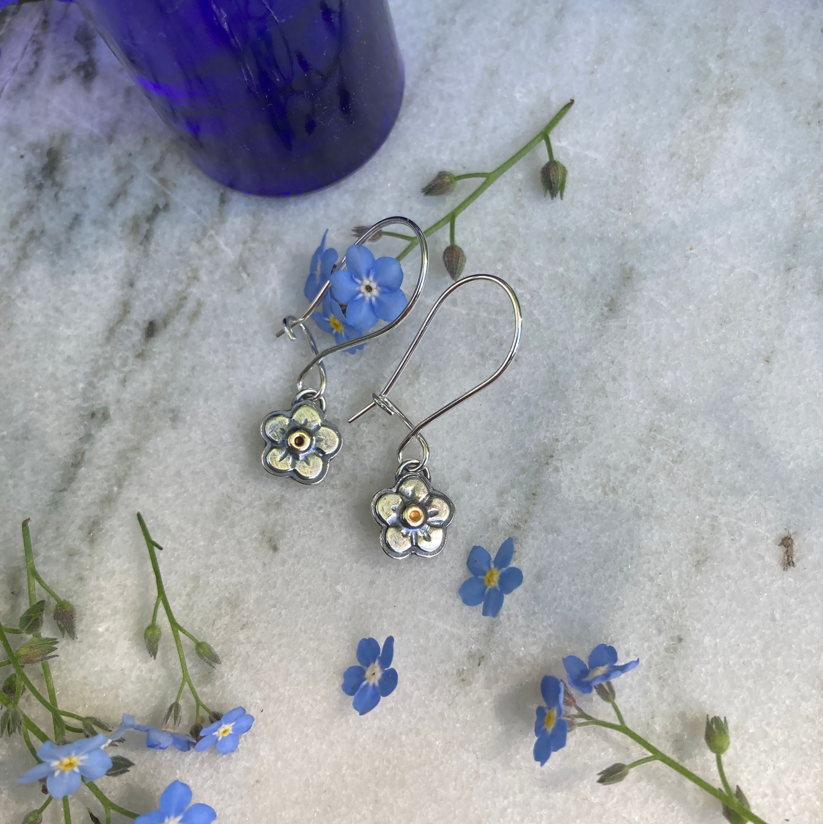 Forget-Me-Not Drop Earrings