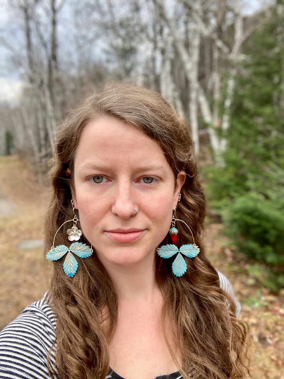 Thumbnail: Alpine Strawberry Statement Earrings 