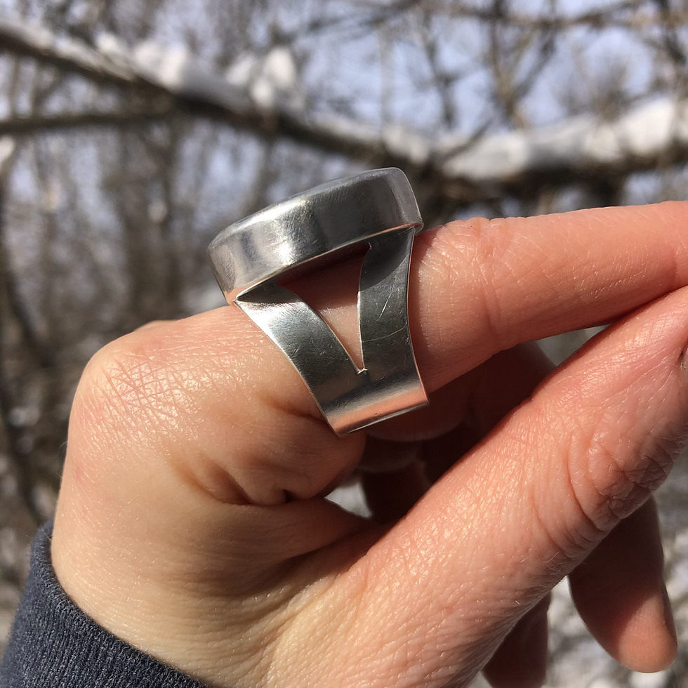 Thumbnail: Sea Pottery Statement Ring, size 9