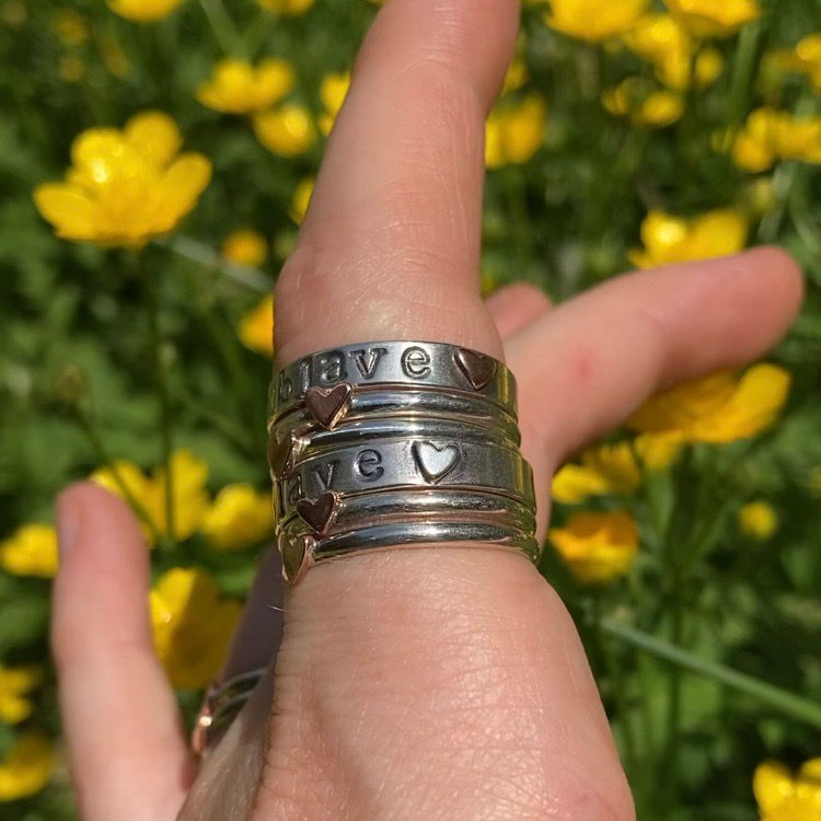 Thumbnail: To Blave Stacker Ring