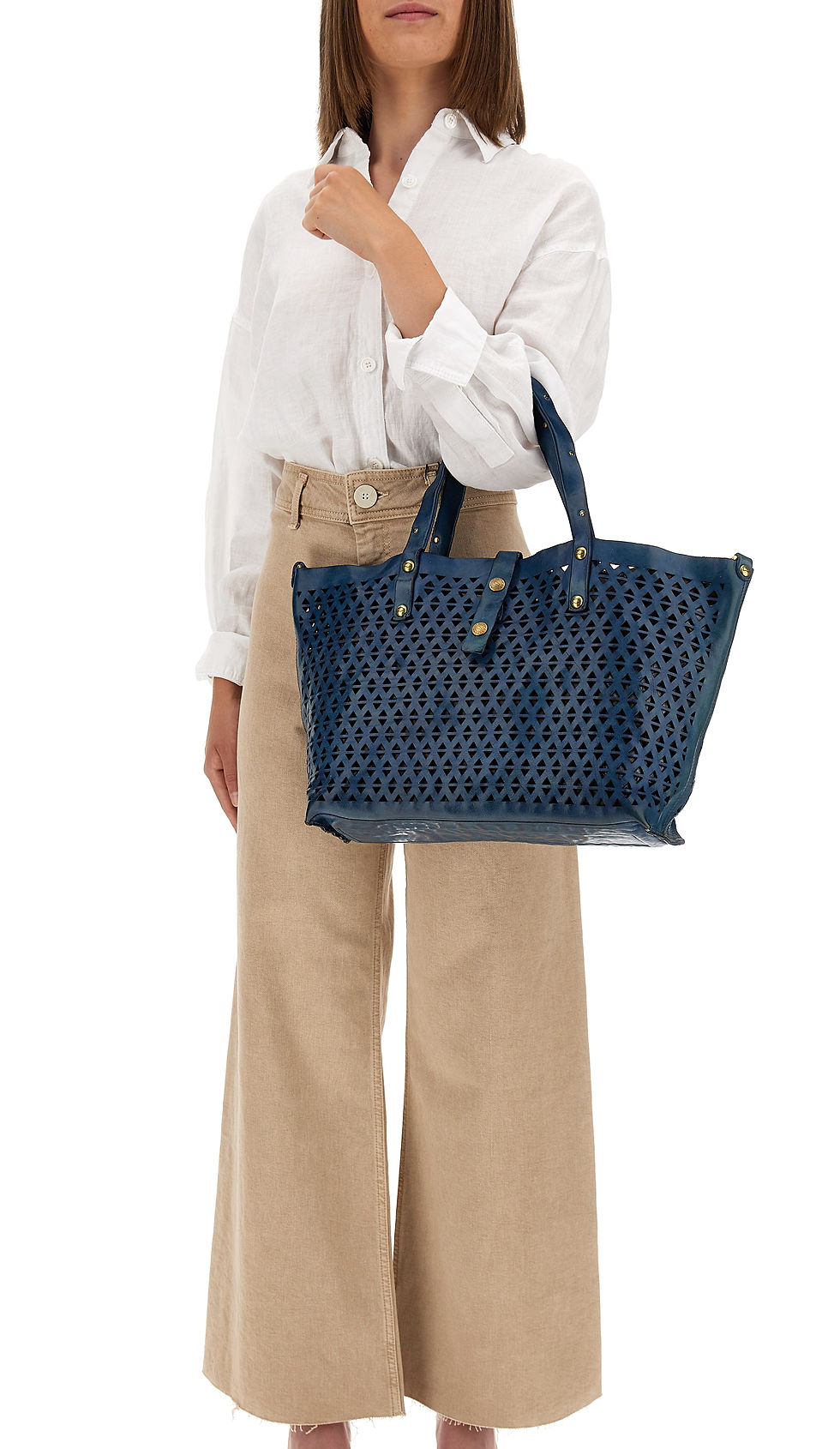 Miniaturbild: Campomaggi Handtasche Shopper C000290ND/X2267/C3019 in Navy