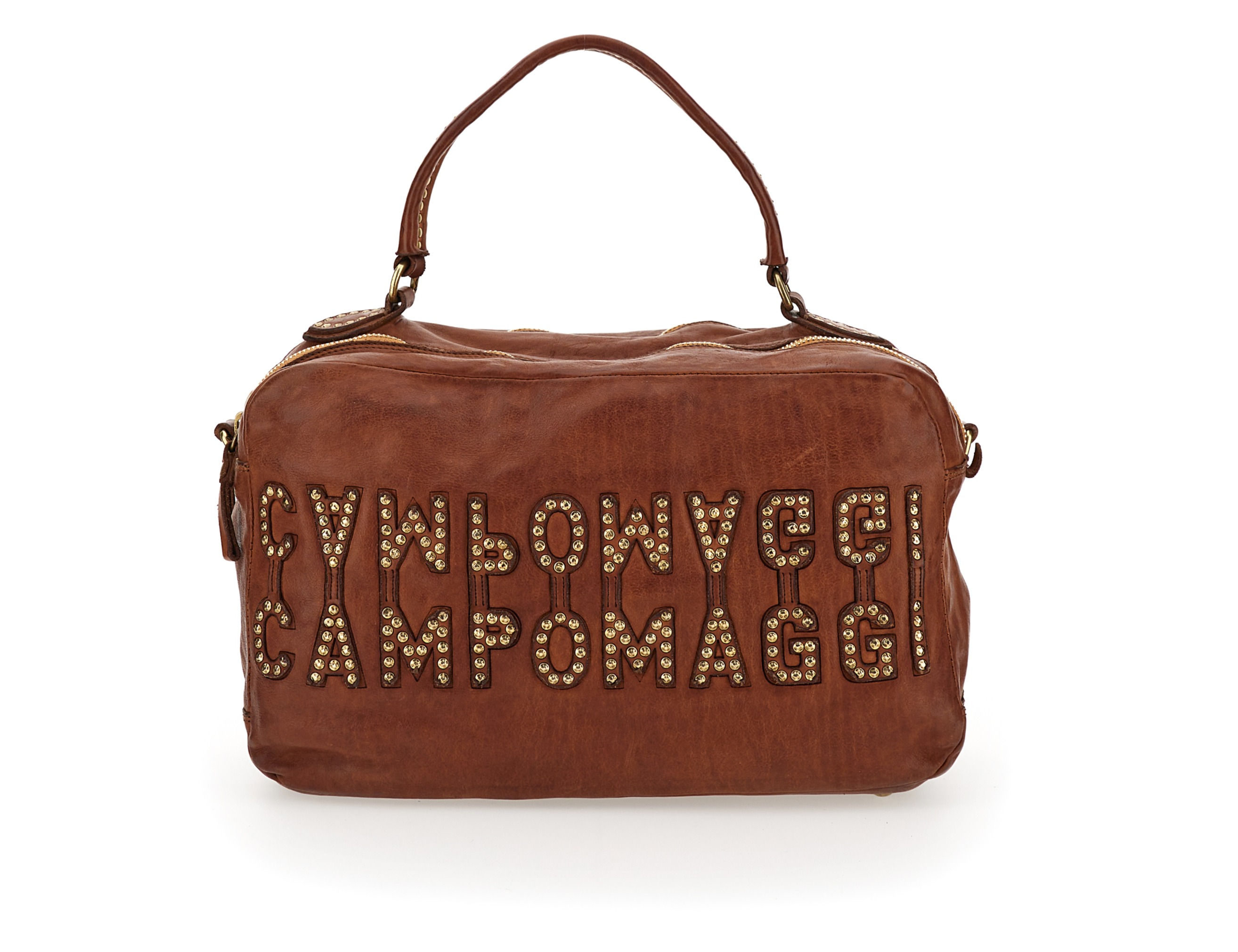 CAMPOMAGGI HANDTASCHE BOWLINGBAG MELISSA IN COGNAC