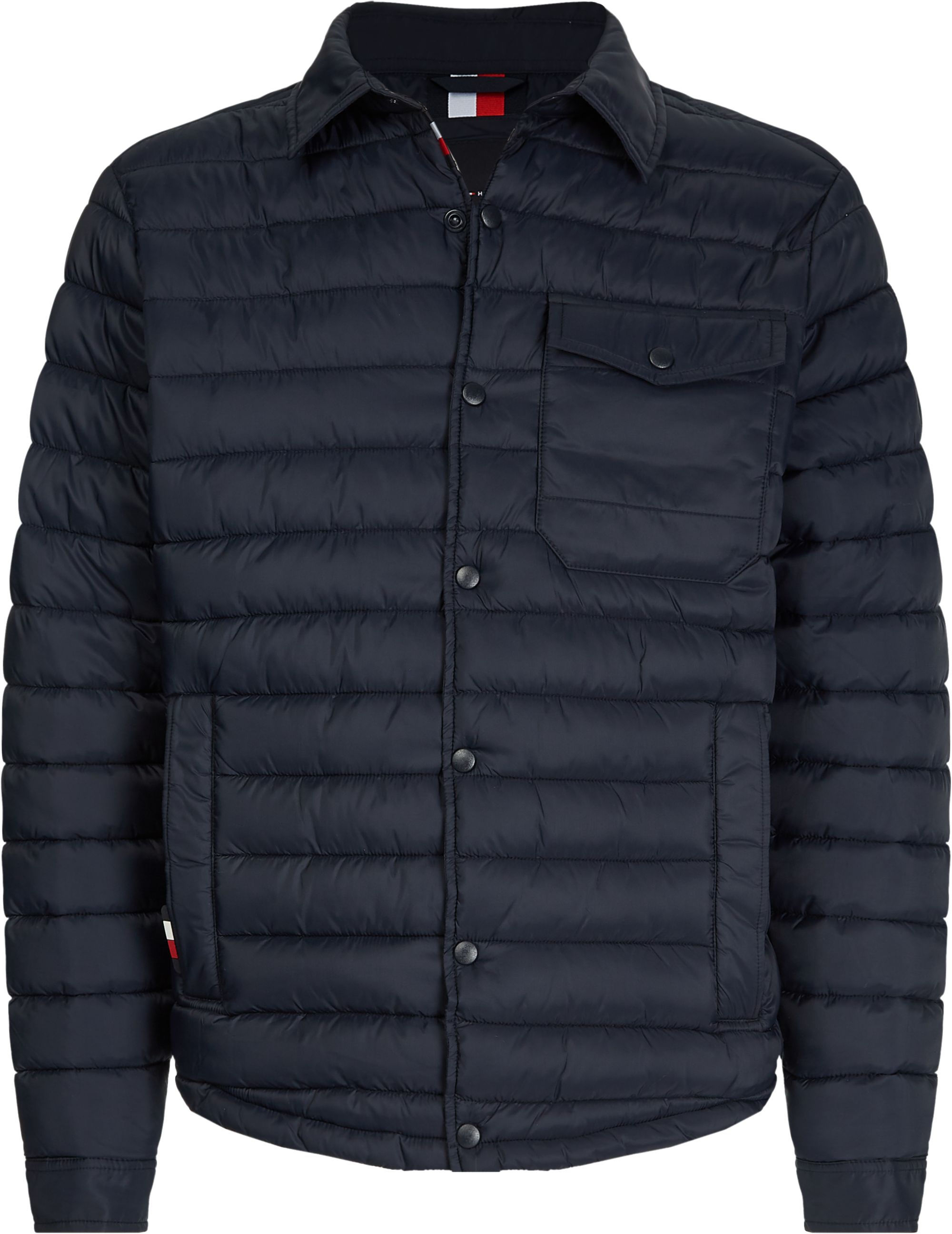 TOMMY HILFIGER PACKABLE SHIRT JACKET IN NAVY